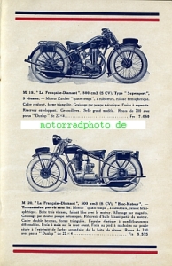 Preview: La Francaise Diamant Motorrad + Fahrrad Prospekt 24 Seiten  1929  lfd-p29-2