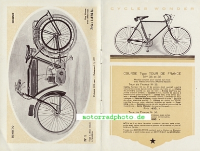 Preview: Wonder Fahrrad + Leichtmotorrad Katalog  22 Seiten  1924  won-p24