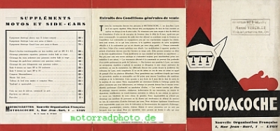Preview: Motosacoche Motorrad Prospekt  6 Seiten 1933     mag-p33