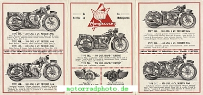 Preview: Motosacoche Motorrad Prospekt  6 Seiten 1933     mag-p33