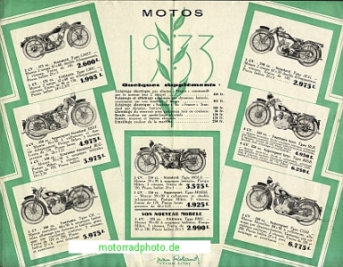 Preview: Magnat Debon Motorrad Prospekt 4 Seiten 1933   md-p33