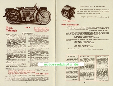 Preview: Triumph GB Motorrad Prospekt 38 Seiten   1922   triu-p22