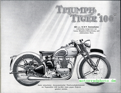 Preview: Triumph GB Motorrad Prospekt 24 Seiten   1939   triu-p39
