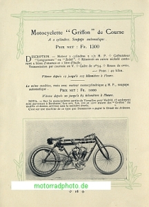 Preview: Griffon Motorrad + Fahrrad Prospekt 28 Seiten 1904    gri-p04