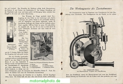 Zündapp Motorrad Prospekt 20 Seiten 1925 z-p25