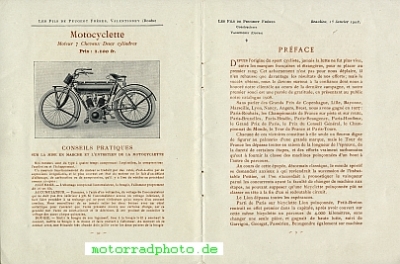 Preview: Peugeot Motorrad und Fahrrad Katalog 42 Seiten 1908  peu-p08-2