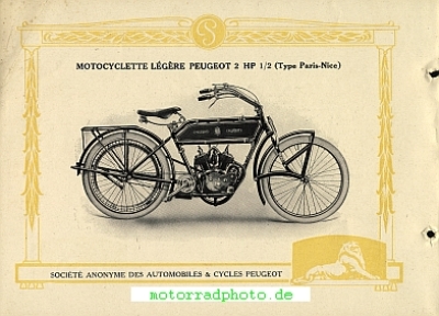 Preview: Peugeot Motorrad Katalog 30 Seiten 1914  peu-p14