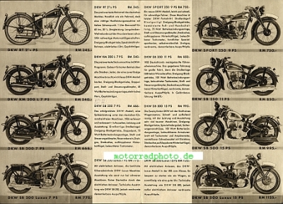 Preview: DKW Motorrad Prospekt 8 Seiten 1936   dkw-p36