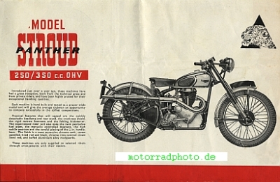 Preview: Panther GB Motorrad Prospekt 8 Seiten  1950  pa-gb-p50