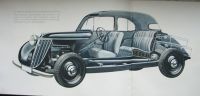 Preview: Wanderer Automobil Prospekt  W 24 16 Seiten  1937  wa-op37