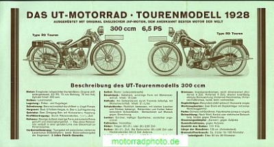 Preview: UT Motorrad Prospekt  6 Seiten  1928    ut-p28-2