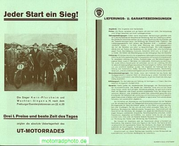 Preview: UT Motorrad Prospekt  6 Seiten  1928    ut-p28-2