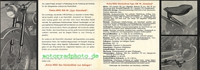 Preview: Patria Motorrad Prospekt 4 Seiten  1949   pat-p49