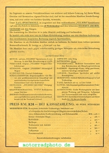 Preview: S.&G. Motorrad Prospektblatt  2 Seiten 1928   sg-p29