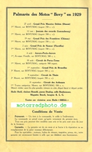 Preview: Bovy Motorrad Prospekt  6 Seiten 1929   bov-p29