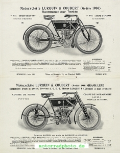 Preview: Lurquin & Coudert Motorrad Prospekt 20 Seiten 1906  lur-p06