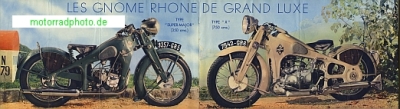 Preview: Gnome Rhone Motorrad Prospekt  14 Seiten  1937  grh-p37