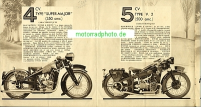 Preview: Gnome Rhone Motorrad Prospekt  14 Seiten  1937  grh-p37