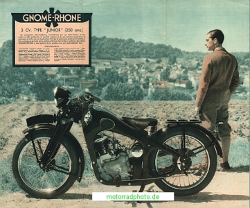 Preview: Gnome Rhone Motorrad Prospekt  12 Seiten  1934  grh-p34-2