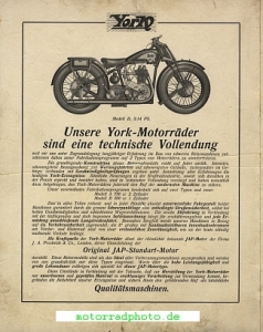 Preview: York Motorrad Prospekt 4 Seiten  1929   yo-p29