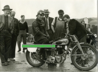 Victoria Motorcycle Photo KR 35 SS Pionier ca. 1939  v-f42