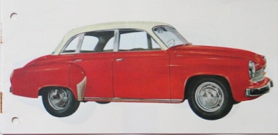 Preview: Wartburg Automobil Prospekt Typ 311/0 16 Seiten  1959   wart-p59