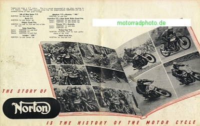 Preview: Norton Motorrad Prospekt  6 Seiten 1949   no-p49