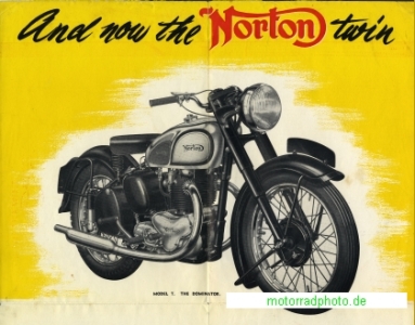 Preview: Norton Motorrad Prospekt  6 Seiten 1949   no-p49