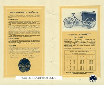 Preview: Automoto Motorrad Fahrrad Katalog 1913   aumo-p13