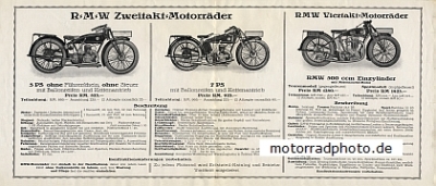Preview: RMW Motorrad Prospekt 6 Seiten  1927   rmw-p27 Preview: RMW Motorrad Prospekt 6 Seiten  1927   rmw-p27