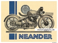 Neander Motorrad Plakat 1000ccm MAG-Motor 1928   nea-po01