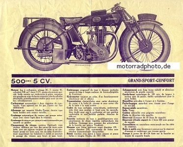 Automoto Motorrad Prospekt 1929   aumo-p29