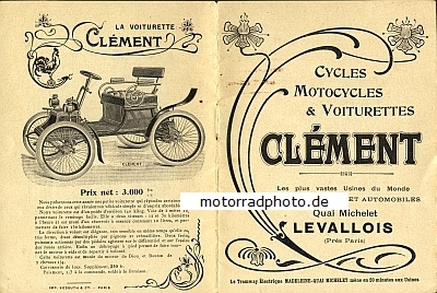Preview: Clement Katalog Fahrrad, Dreirad, Vierrad, Automobil  1900  cle-p00
