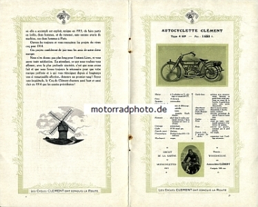 Preview: Clement Motorrad und Fahrrad Katalog 28 Seiten 1914  cle-p14