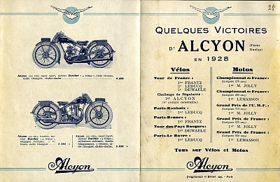 Preview: Alcyon Motorrad + Fahrrad Prospekt 8 Seiten  1929  alc-p29