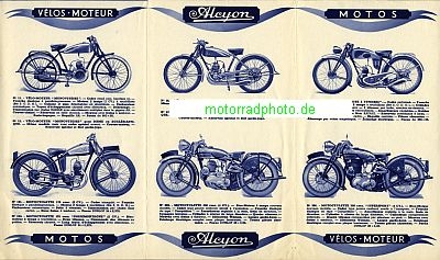 Preview: Alcyon Motorrad + Fahrrad Prospekt 12 Seiten  1938  alc-p38