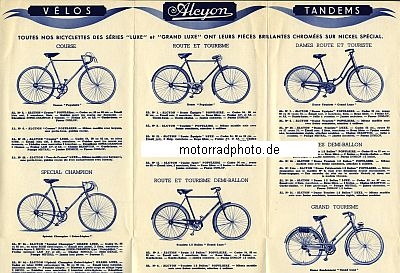 Preview: Alcyon Motorrad + Fahrrad Prospekt 12 Seiten  1938  alc-p38