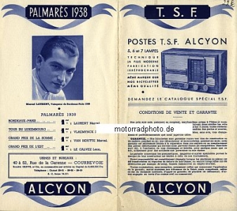 Preview: Alcyon Motorrad + Fahrrad Prospekt 12 Seiten  1938  alc-p38