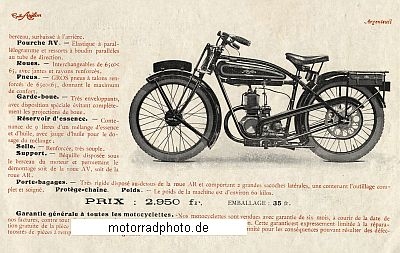 Preview: Aiglon Motorrad Prospekt 8 Seiten 1926   aig-p26