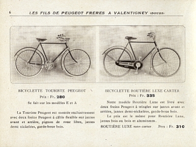 Preview: Peugeot Motorrad + Fahrrad Katalog 20 Seiten  1910  peu-p10
