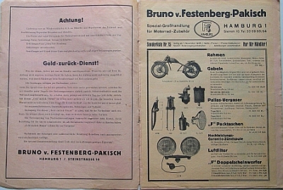 Preview: Festenberg-Pakisch Zubehörkatalog Leicht-Motoräder 1935