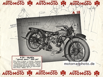 Preview: Automoto Motorrad Prospekt 8 Seiten  1932   aumo-p32