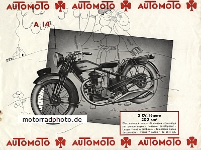 Preview: Automoto Motorrad Prospekt 8 Seiten  1932   aumo-p32