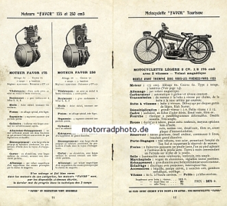 Preview: Favor Motorrad + Fahrrad Prospekt 28 Seiten 1926  fa-p26