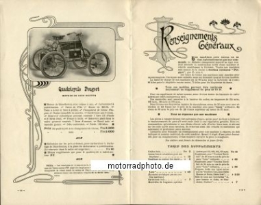 Preview: Peugeot Motorrad + Fahrrad Katalog 26 Seiten  1901  peu-p01