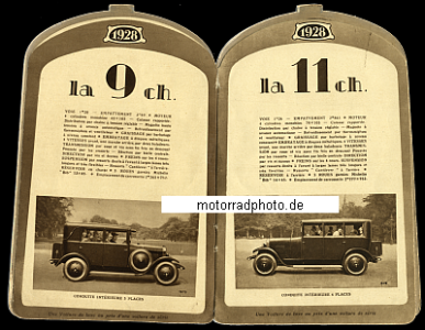 Peugeot Automobil Katalog 16 Seiten  1928  peu-A-p28