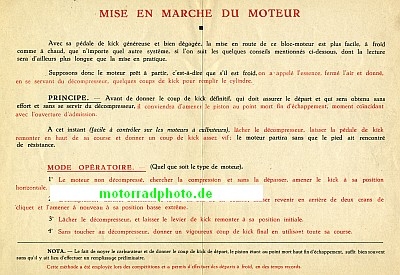 Preview: Motobecane Motorrad Motoren Prospekt  8 Seiten 1935   mobe-p35-m