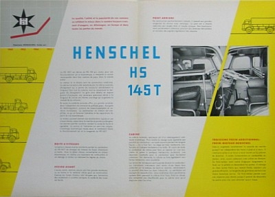 Henschel Truck Brochure HS 145 T  1956  hen-op56