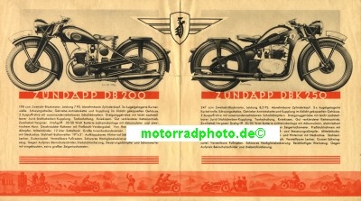 Preview: Zündapp Motorrad Prospekt 8 Seiten 1939   z-p393