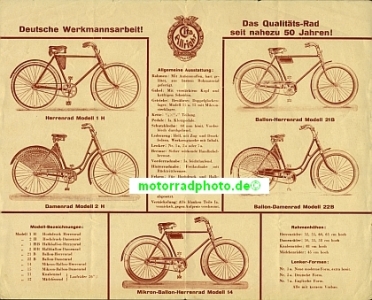 Preview: Cito Allright Fahrrad Prospekt 4 Seiten ca. 1928   al-p28